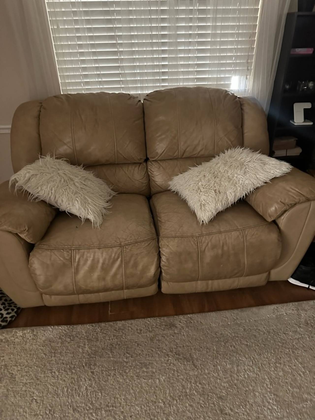 Mor Furniture Bubba Reclining Loveseat Brown Leather