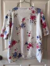 Alfred Dunner Floral Square Neck Knit Top XL - Image 3