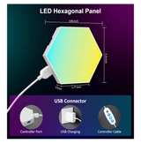 8-Pack Hexagonal RGB Panel Wall Lights – Hexagonal LED Room Decor Lights, Smart - Image 6