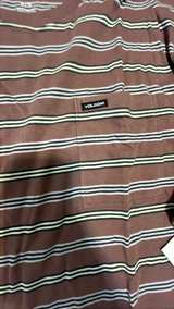 Volcom Men's Striped Pocket T-Shirt new with tags L - Image 2