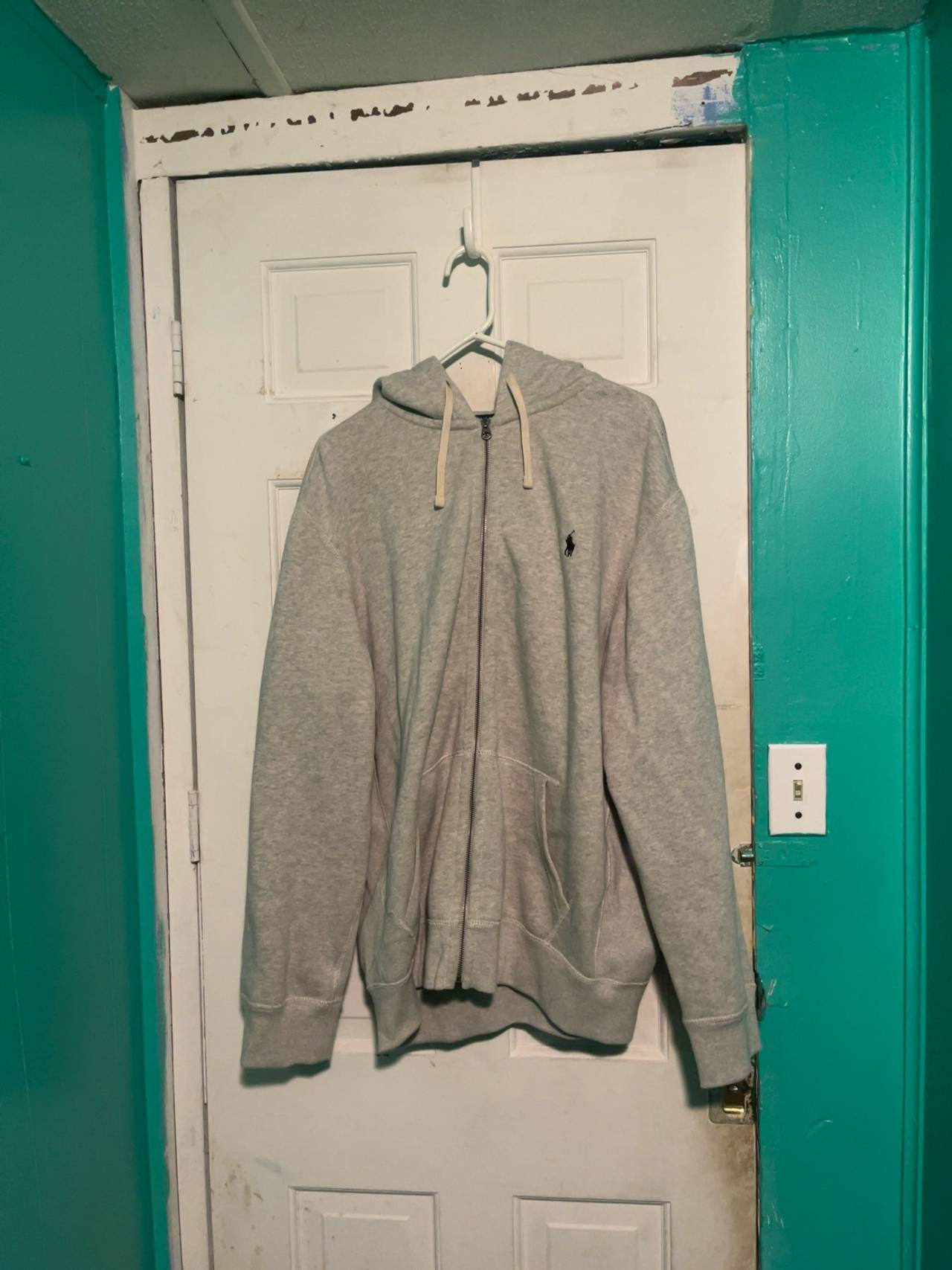 Us polo Full Zip Fleece Hoodie Charcoal