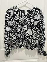 Ann Taylor Floral Smocked Waist Long Sleeve Top - Image 2
