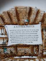 Vintage Kitchen Prayer Decorative Plate - Image 1
