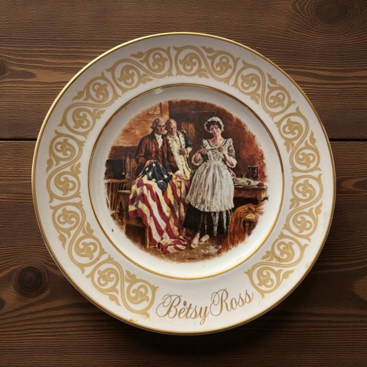 Avon Betsy Ross Collectible Wedgwood Plate