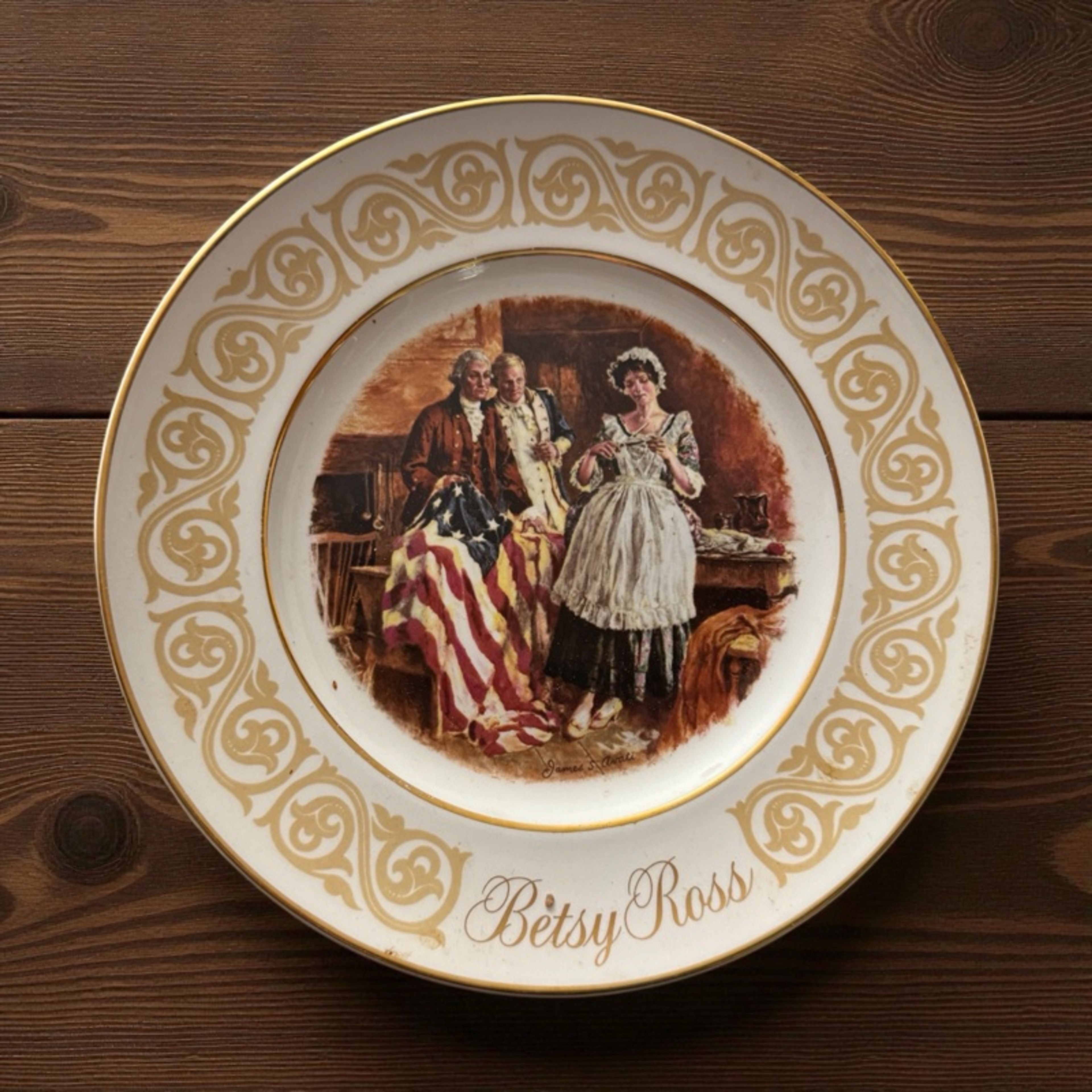 Avon Betsy Ross Collectible Wedgwood Plate