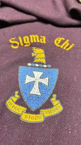 VINTAGE 1950’s Sigma Chi Fraternity Crest Blanket - Image 2
