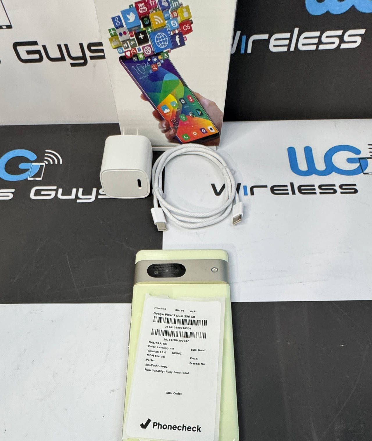 Google Pixel 7 256GB Lemongrass Unlocked