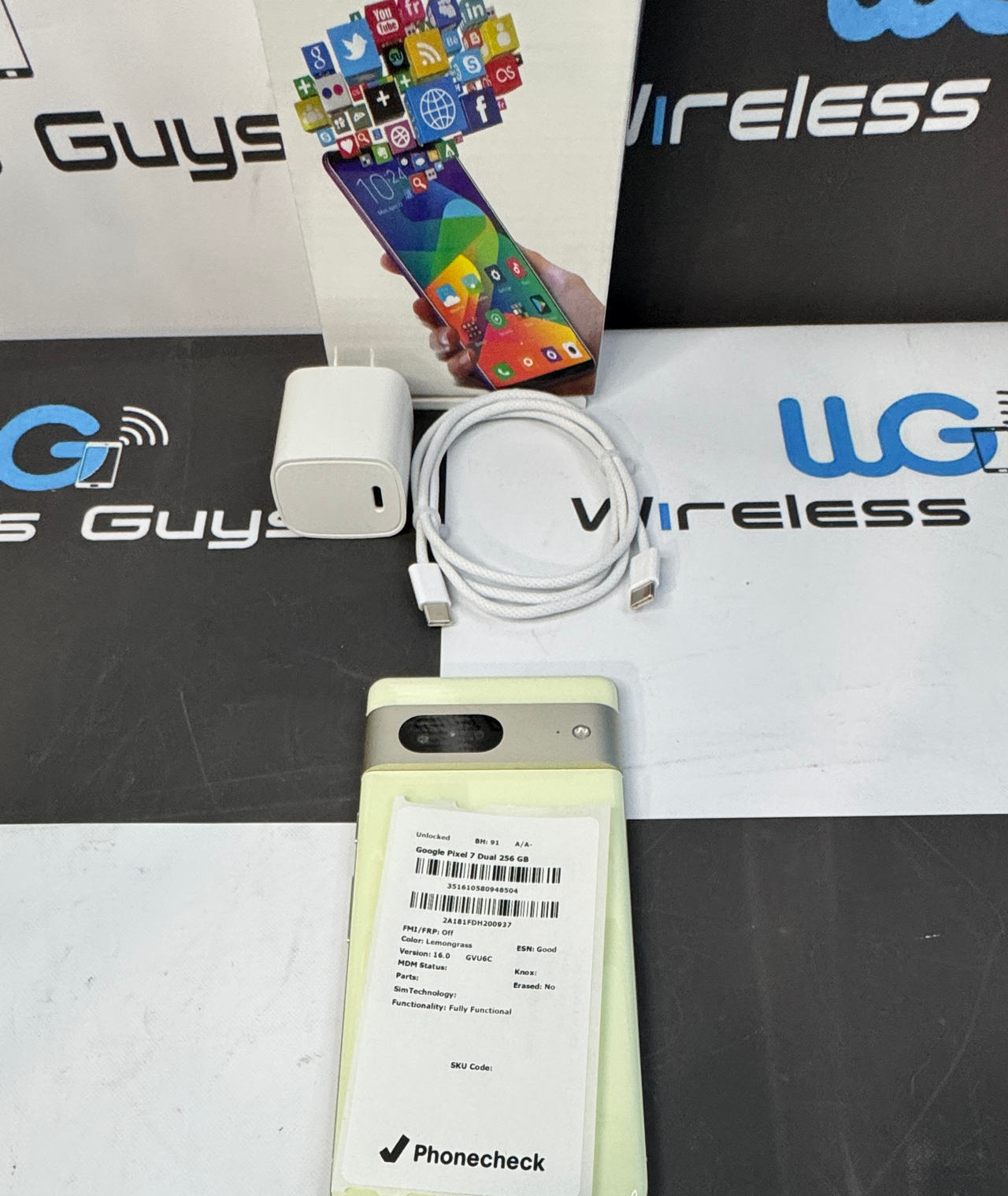 Google Pixel 7 256GB Lemongrass Unlocked