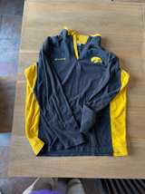 Columbia Iowa Hawkeyes Quarter-Zip Jacket Large Unisex - Image 1
