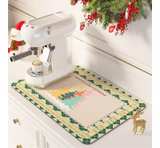 DK177 Coffee Mat - Dish Drying Mat for Kitchen Counter, Hide Stain, Absorbent - Image 1