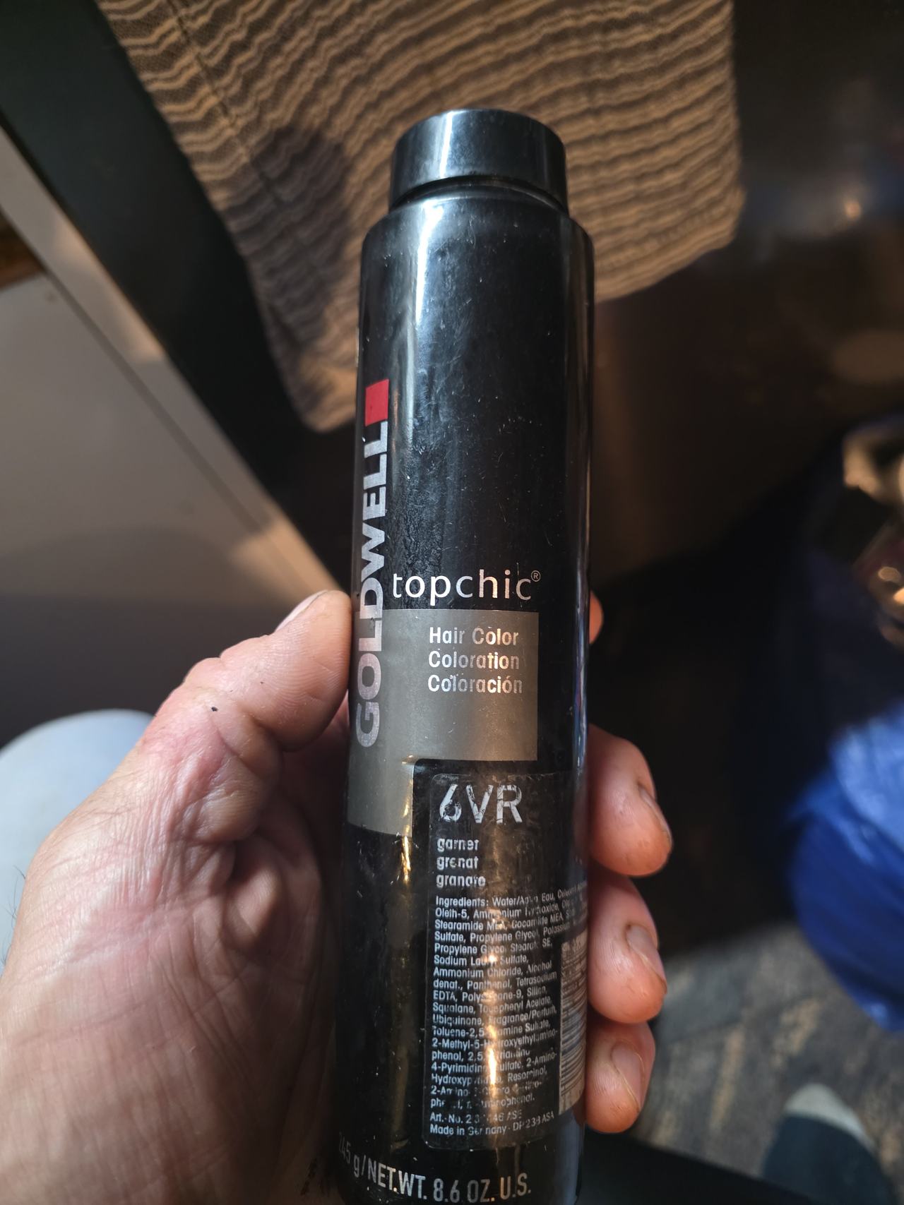 Goldwell Topchic Permanent Hair Color 6VR Garnet 250ml Canister