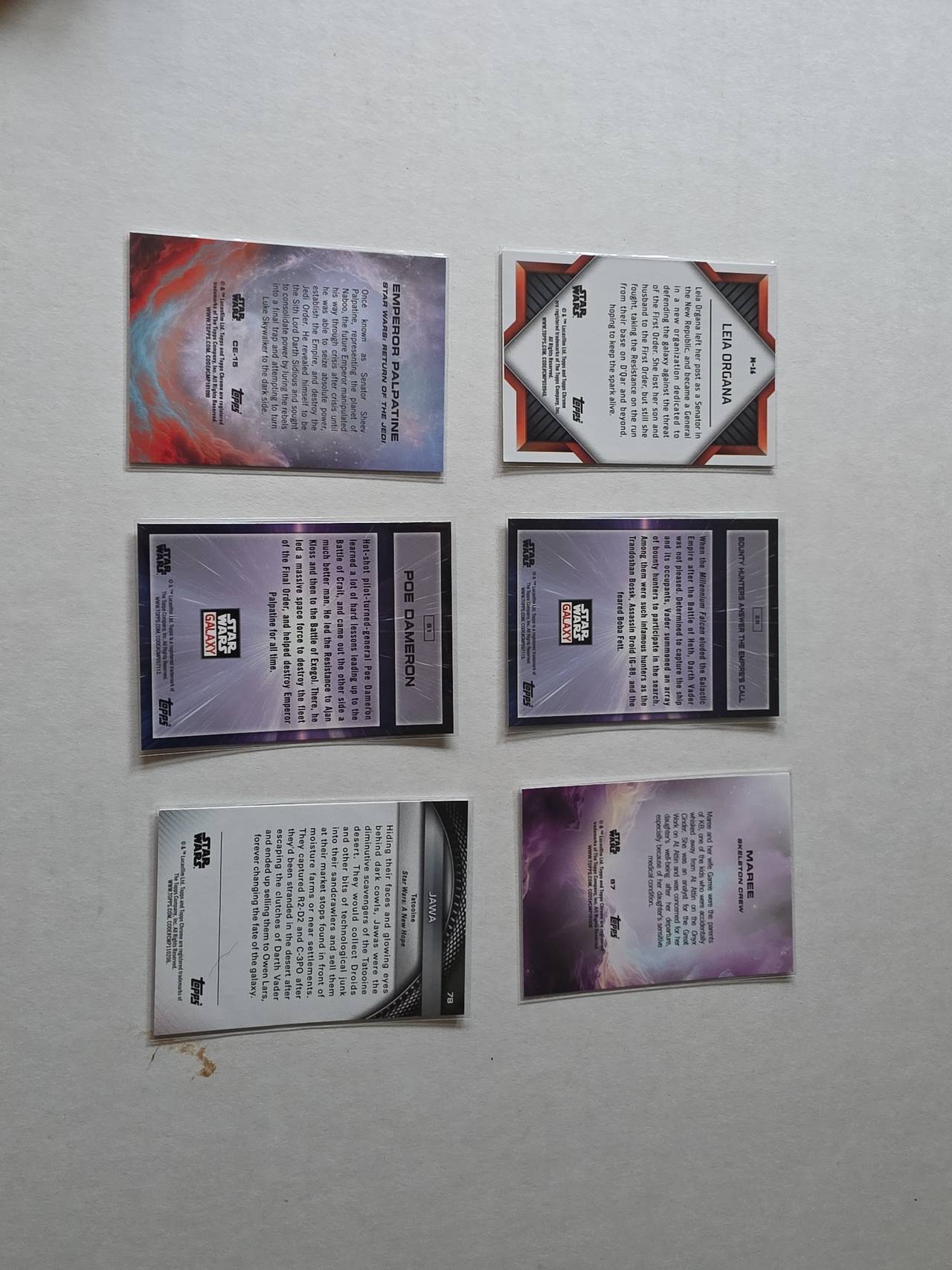 Topps Star Wars Trading Card Lot