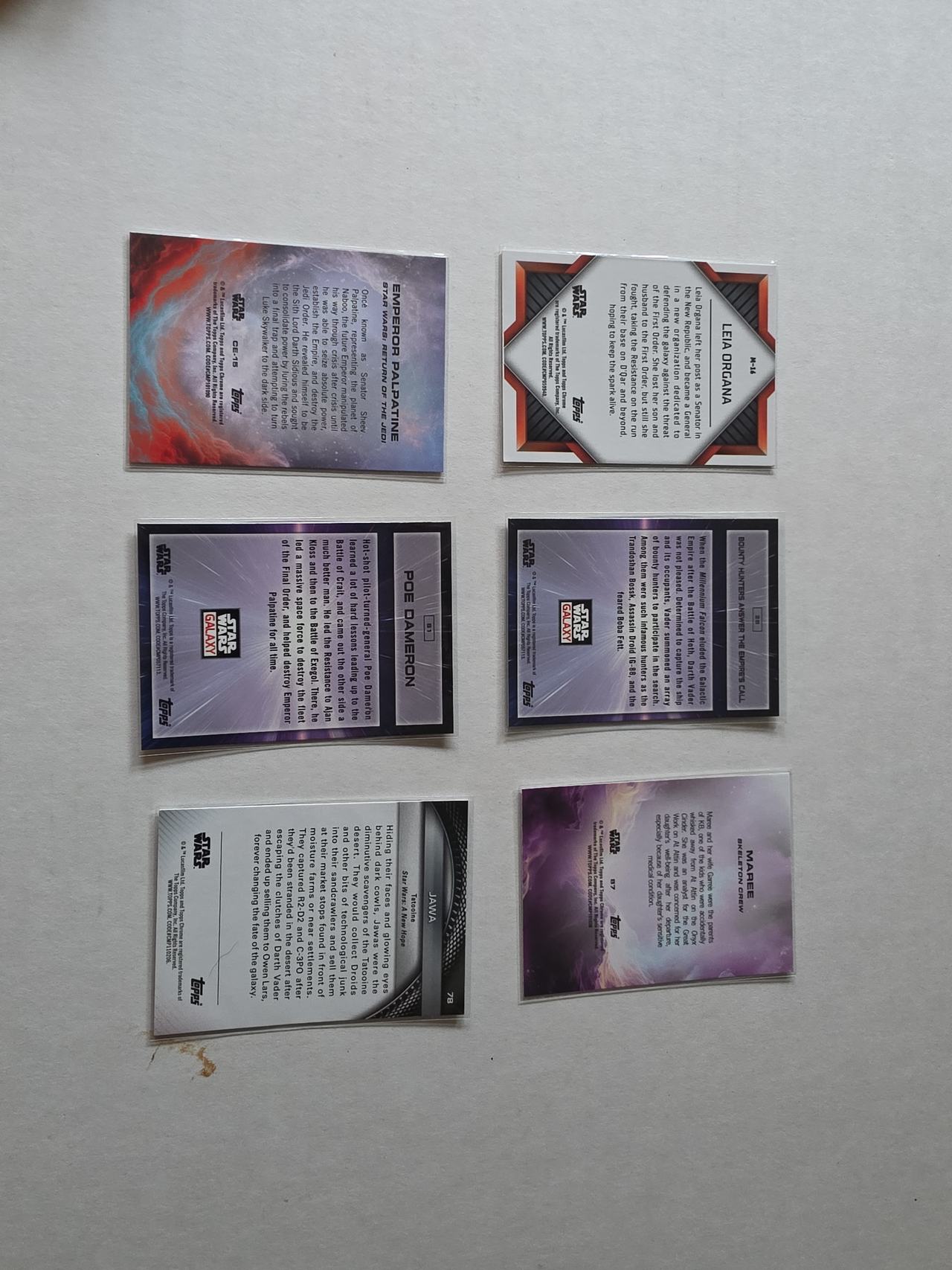 Topps Star Wars Trading Card Lot