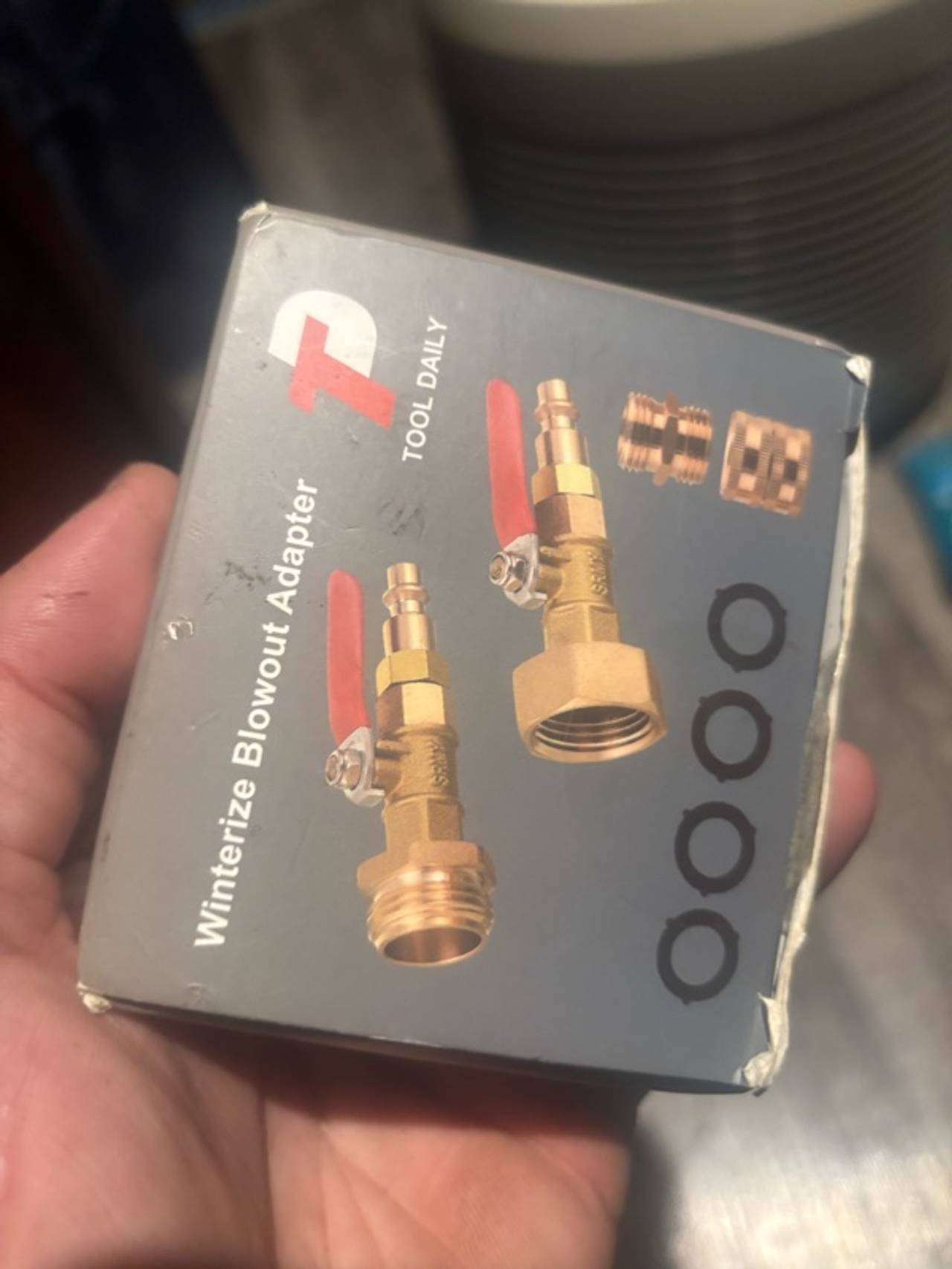 Winterize Blowout Adapter 1/4" Quick Connect to 3/4" GHT Brass