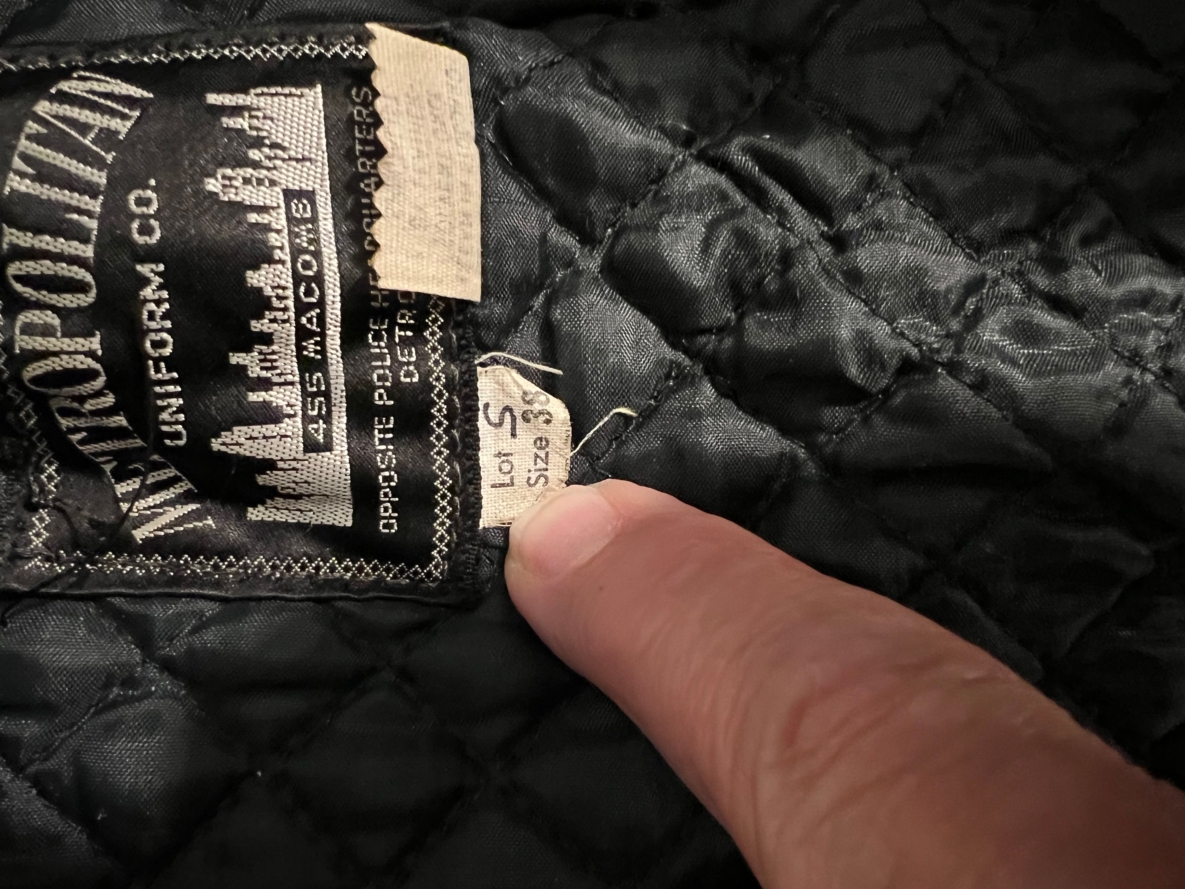 Vintage Police Leather Motorcycle Jacket - Image 4