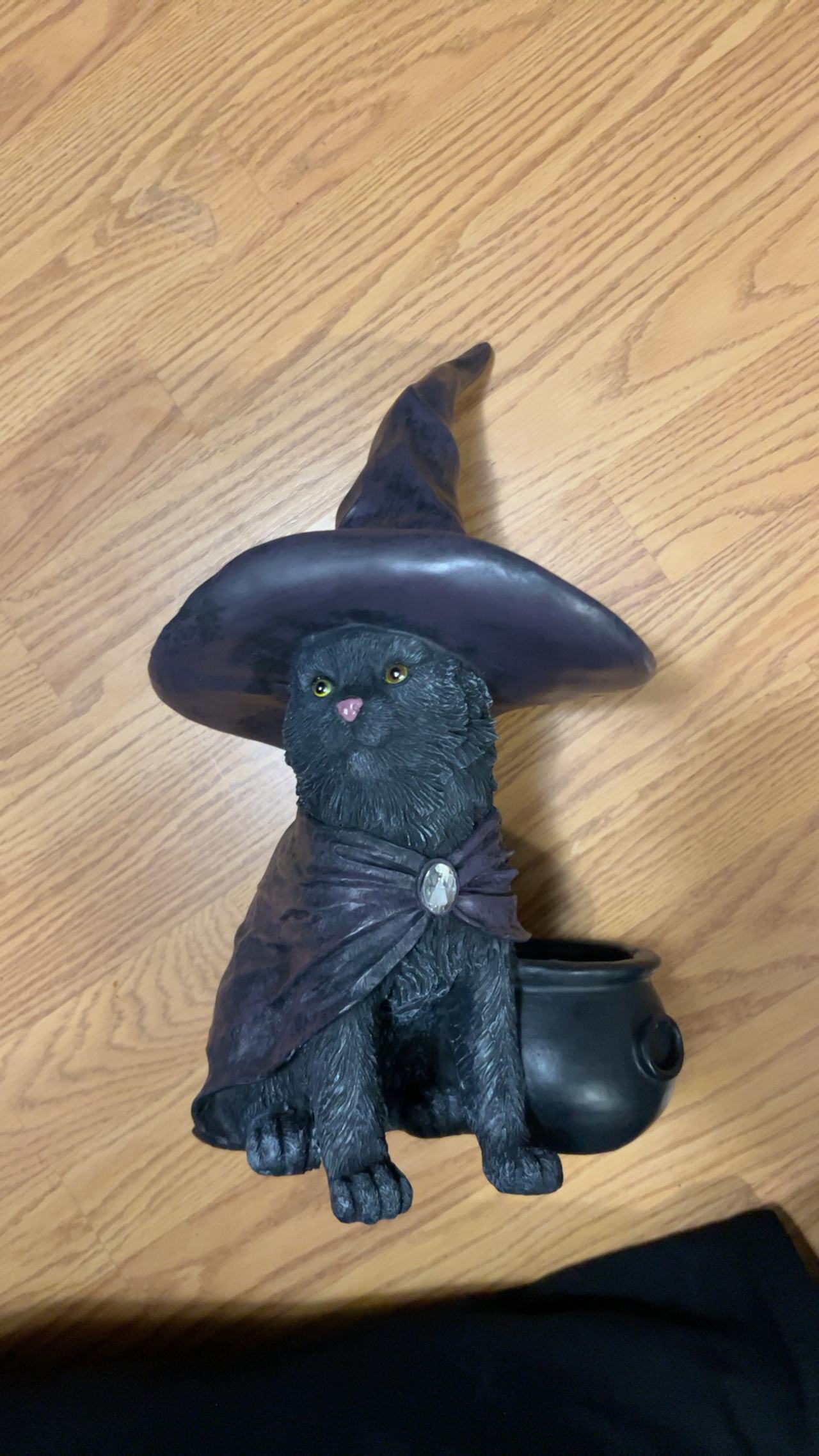 Nemesis Now Black Cat Witch Hat Figurine
