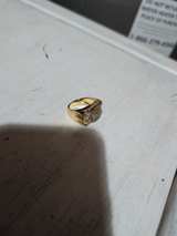 Men's 14K Yellow Gold Diamond Statement Ring - Image 1