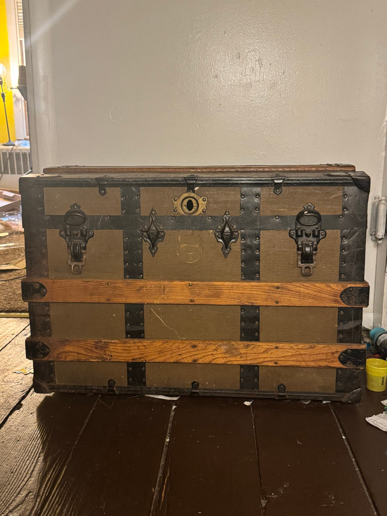 Antique Corbin Steamer Trunk