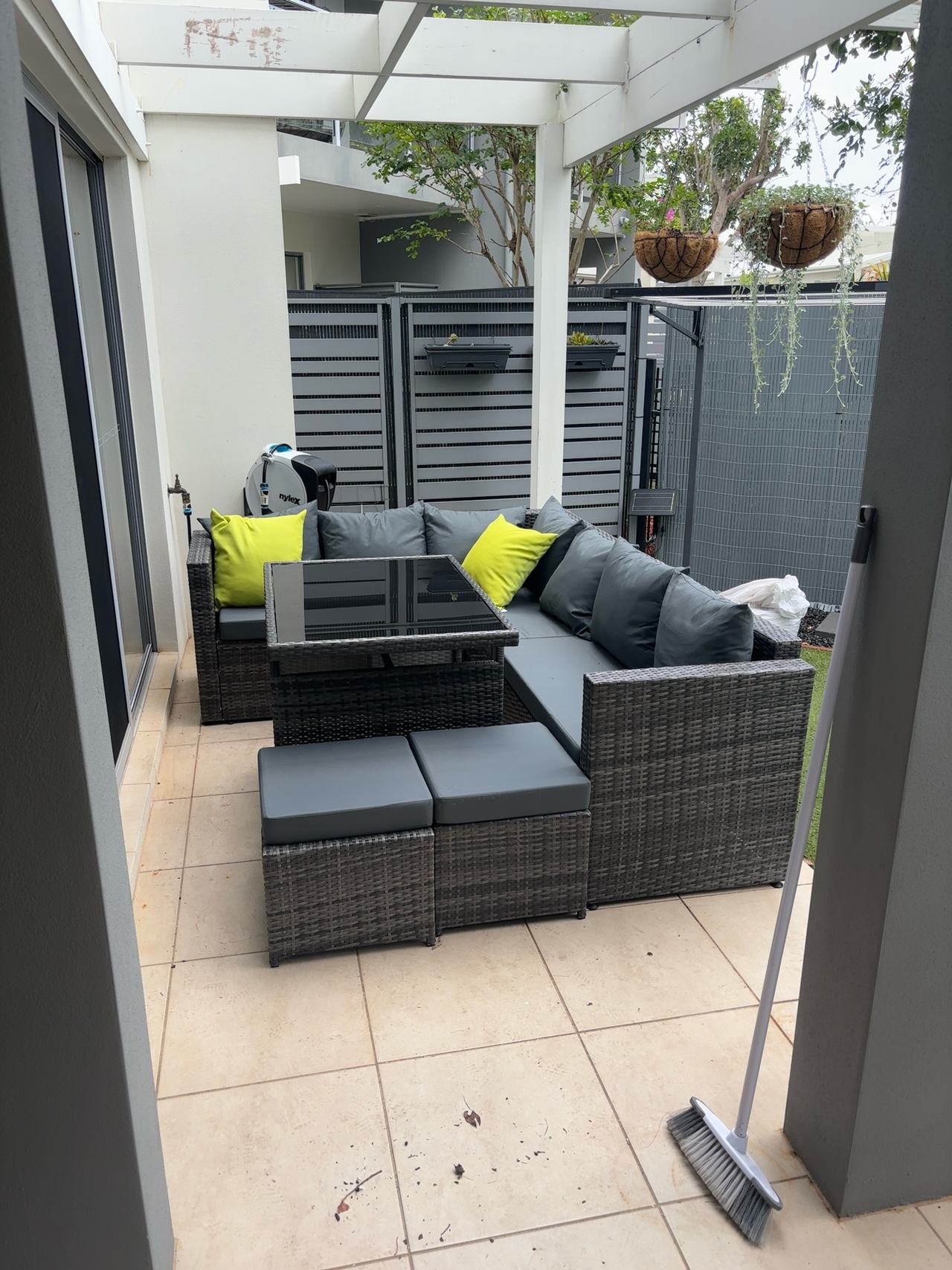 Gardeon Aluminum Outdoor Dining Set - Black