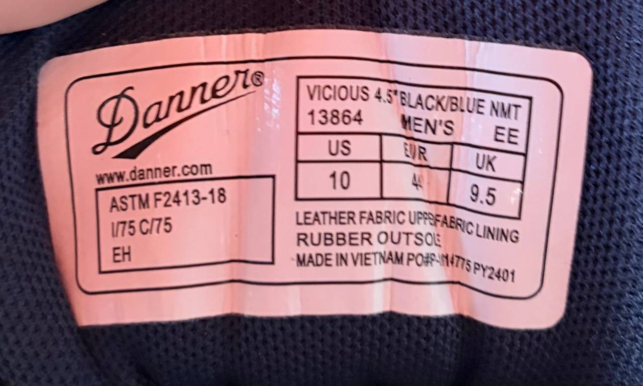 Danner Vicious 4.5" NMT Work Boots