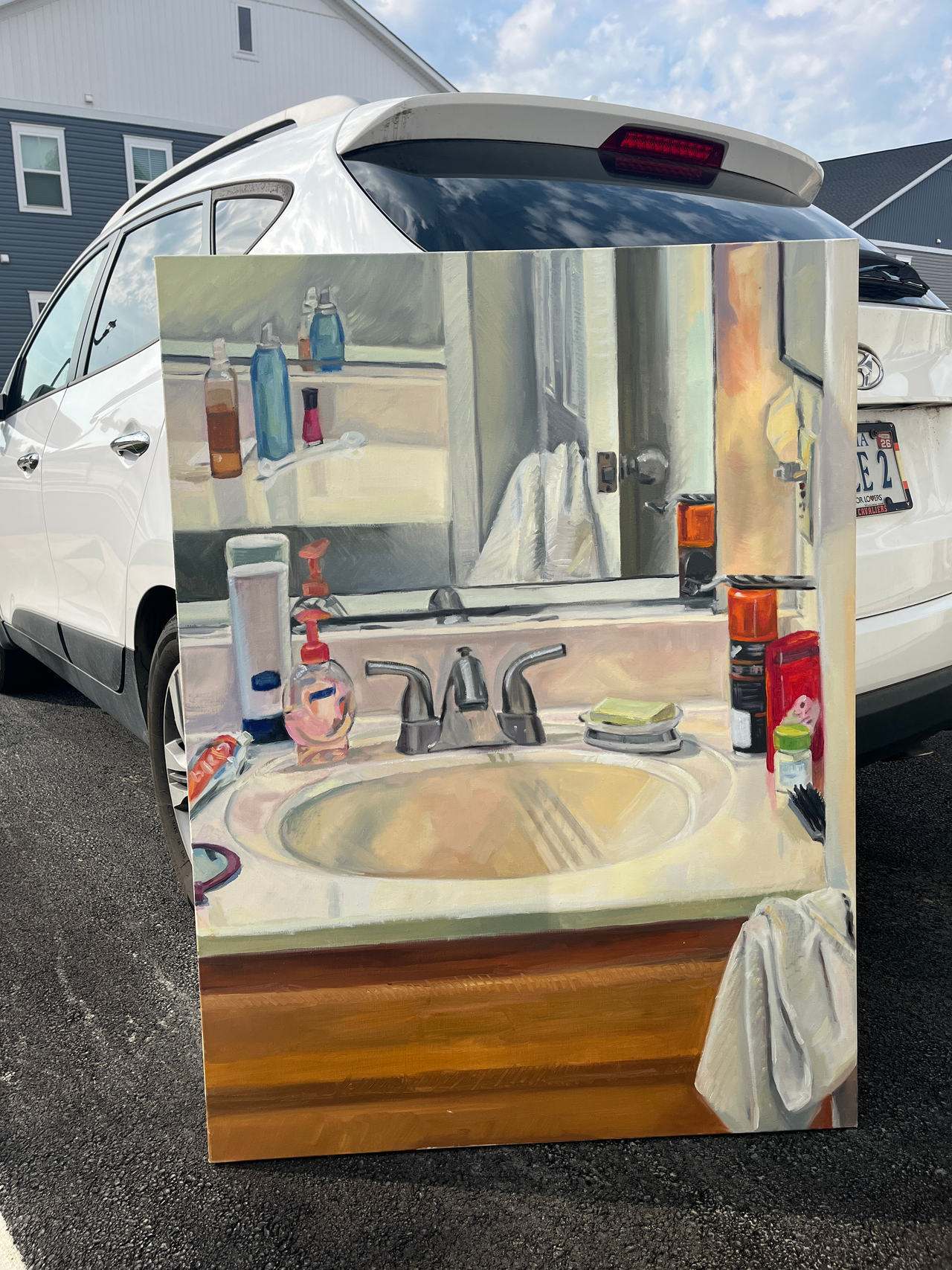 Bathroom Sink Still Life Painting