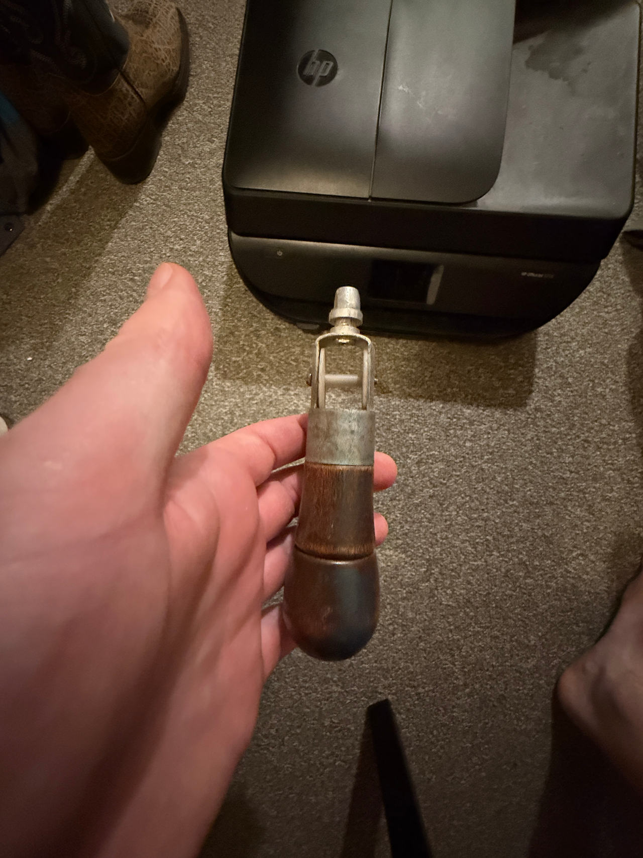 Vintage Wooden Handle Hand Tool / Pin Vise