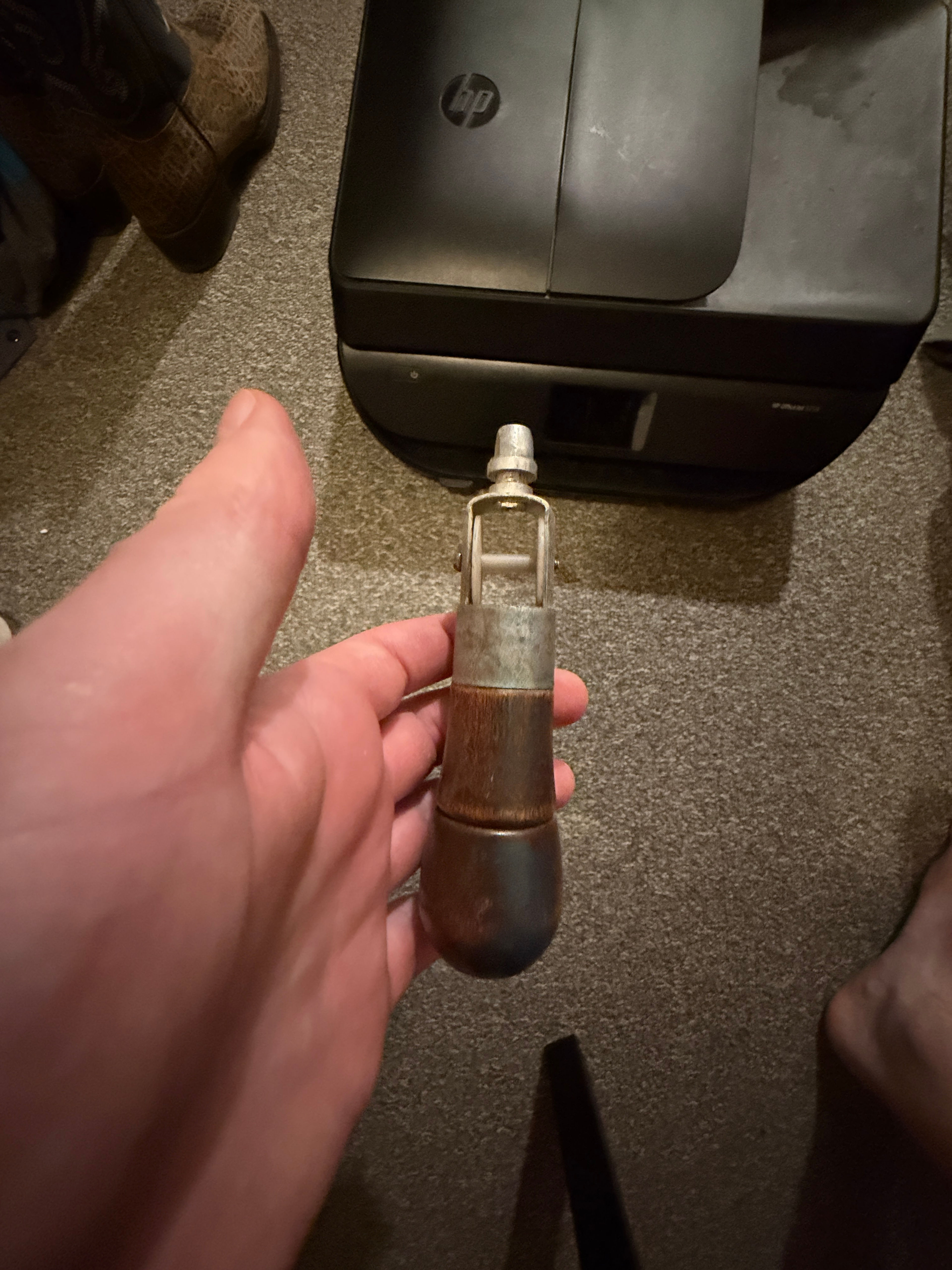 Vintage Wooden Handle Hand Tool / Pin Vise