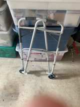 McKesson Height Adjustable Folding Walker with Wheels - Image 1