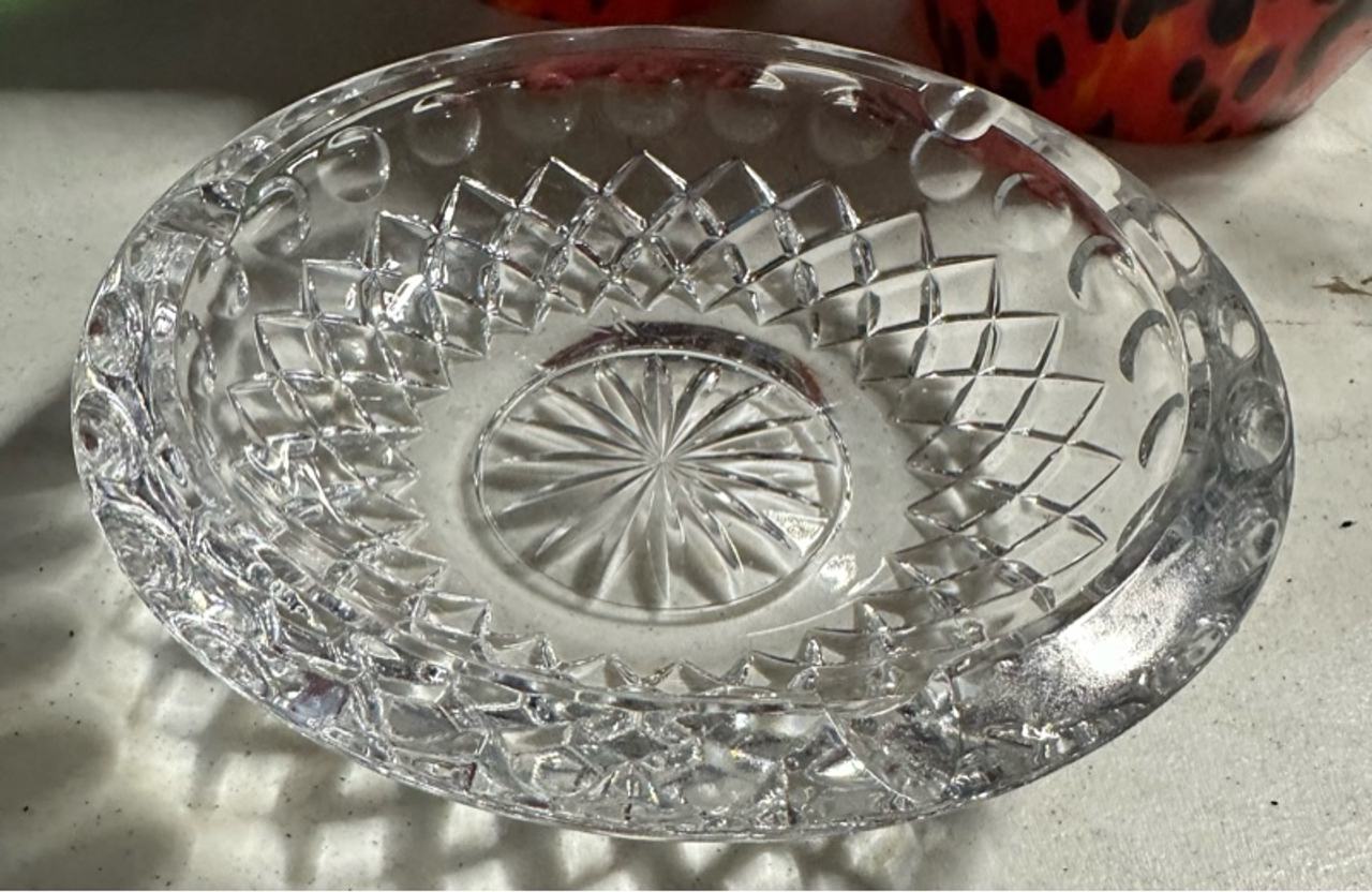 Princess House Lead Crystal Round Ashtray