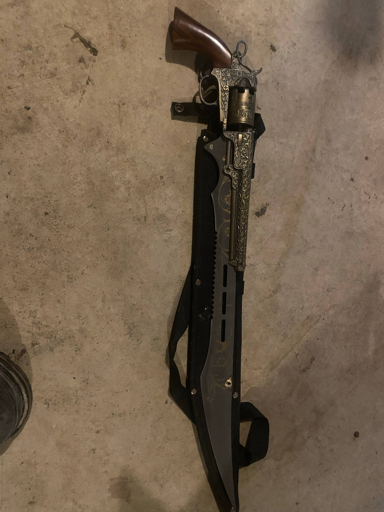 Revolver Gunblade Replica