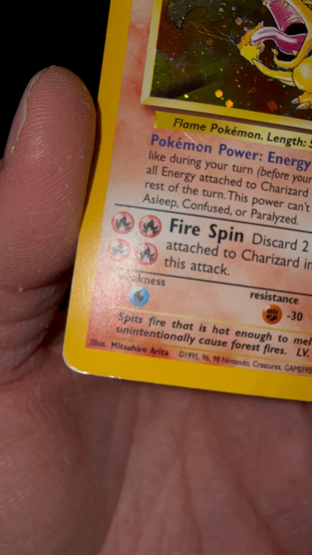 Pokémon Charizard Base Set 2 Holo 4/102 HP/DMG