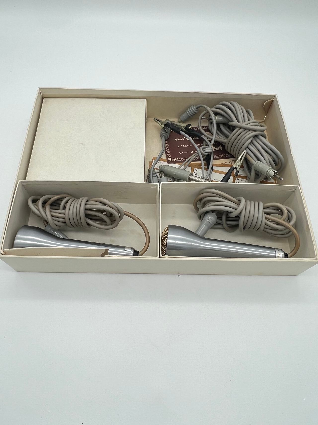 Vintage Voice of Music Stereo Tape Recorder Accessory Kit with Microphones