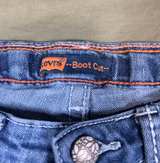 Levi’s 715 Girls Bootcut Jeans Size 12 Reg W28 L26 Thick Stitch Flap Pocket - Image 5