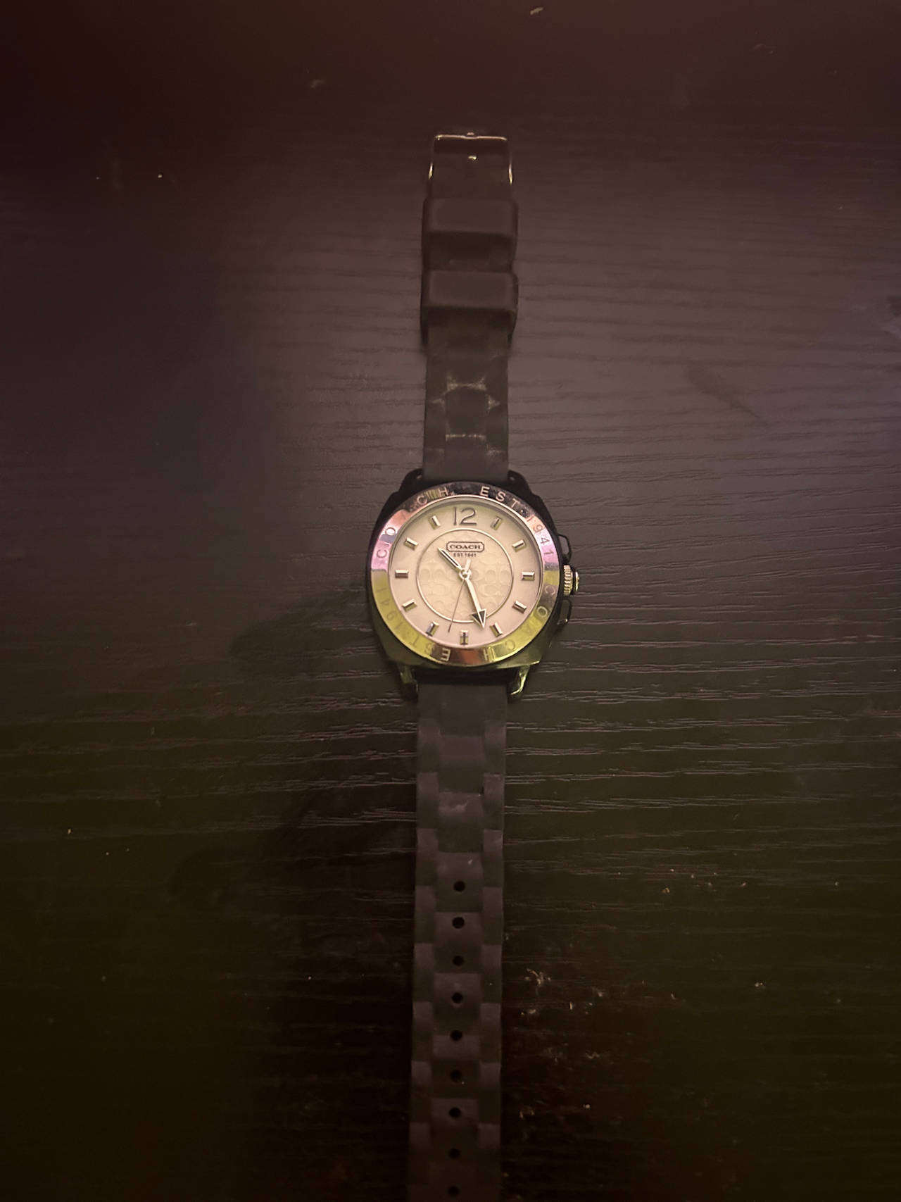 Coach Maddy Rubber Strap Watch