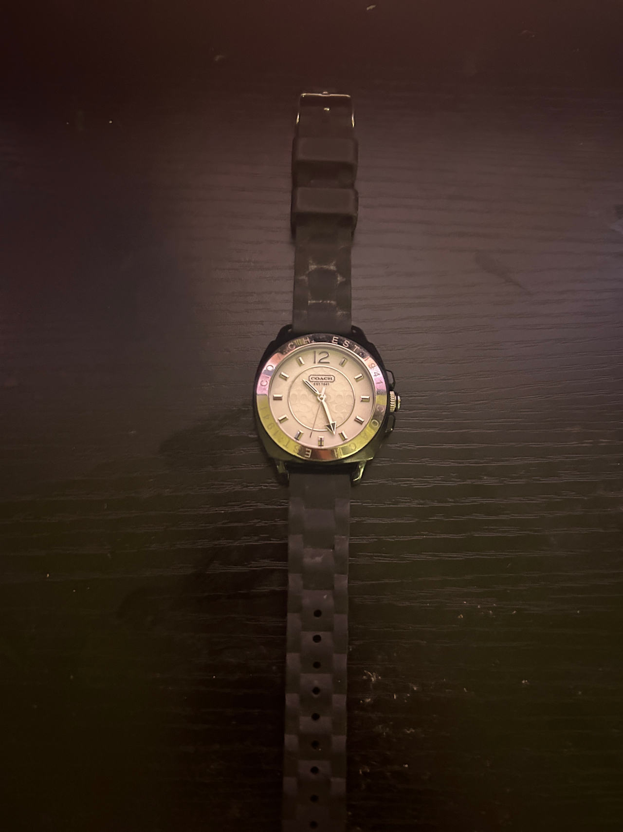 Coach Maddy Rubber Strap Watch