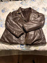 IMAN Women's Dark Brown Faux Leather Faux Fur Lined Moto Jacket - Image 1