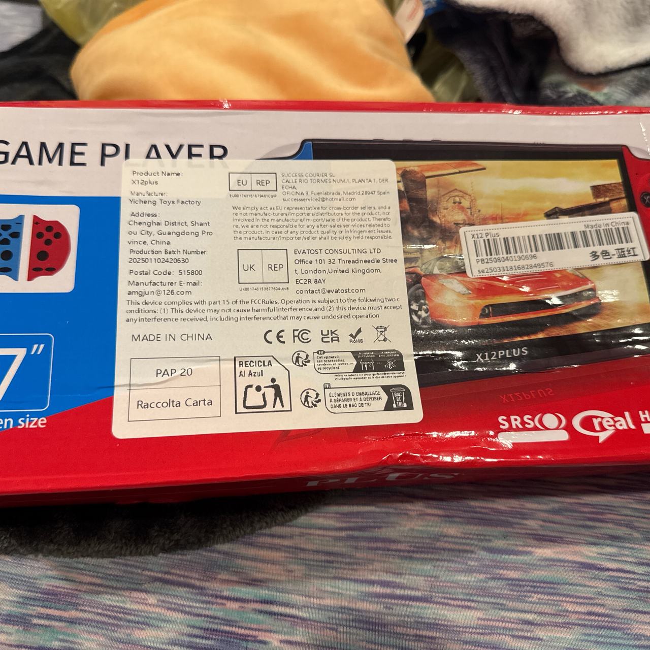 X12 Plus Handheld Game Player