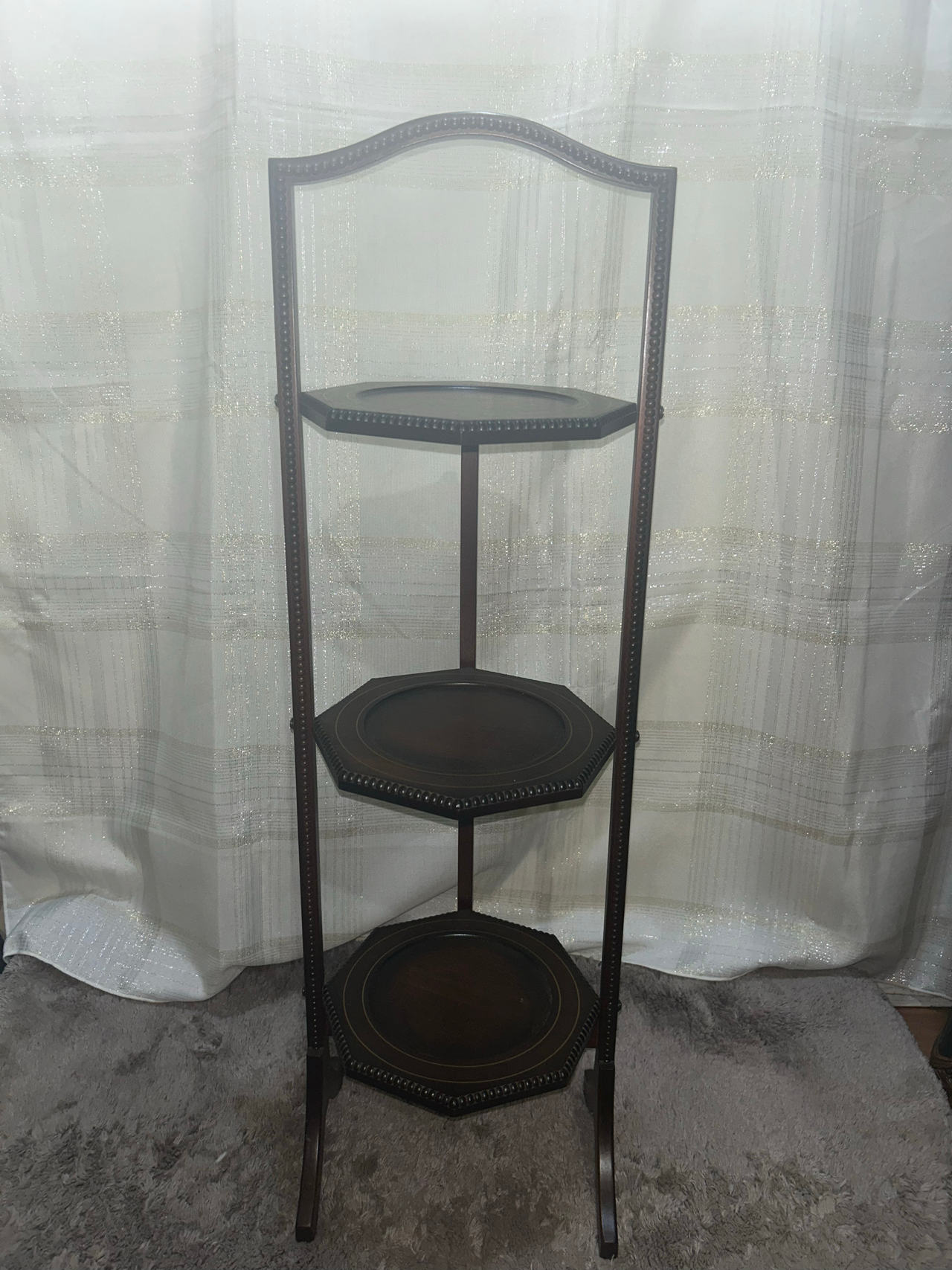 Vintage Victorian Style 3-Tier Wooden Cake Stand