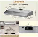 FUEGOS 30-inch Under Cabinet Range Hood - Brand New in Box - Image 1
