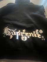 Supreme AOI Hooded Sweatshirt Black - Image 2