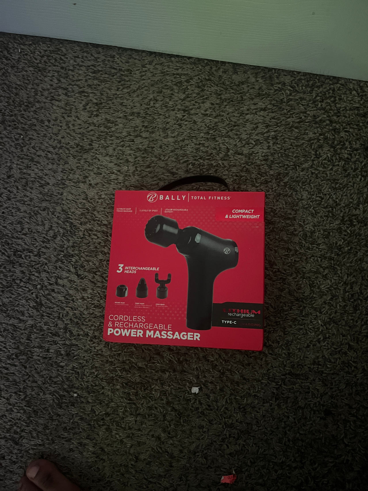 Bally Total Fitness Cordless & Rechargeable Power Massager