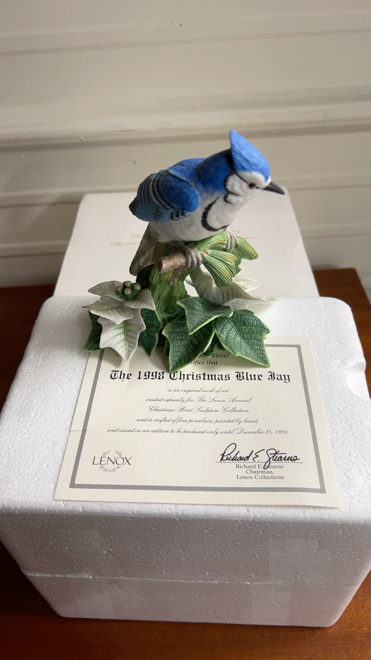 Lenox Blue Jay Porcelain Bird Figurine