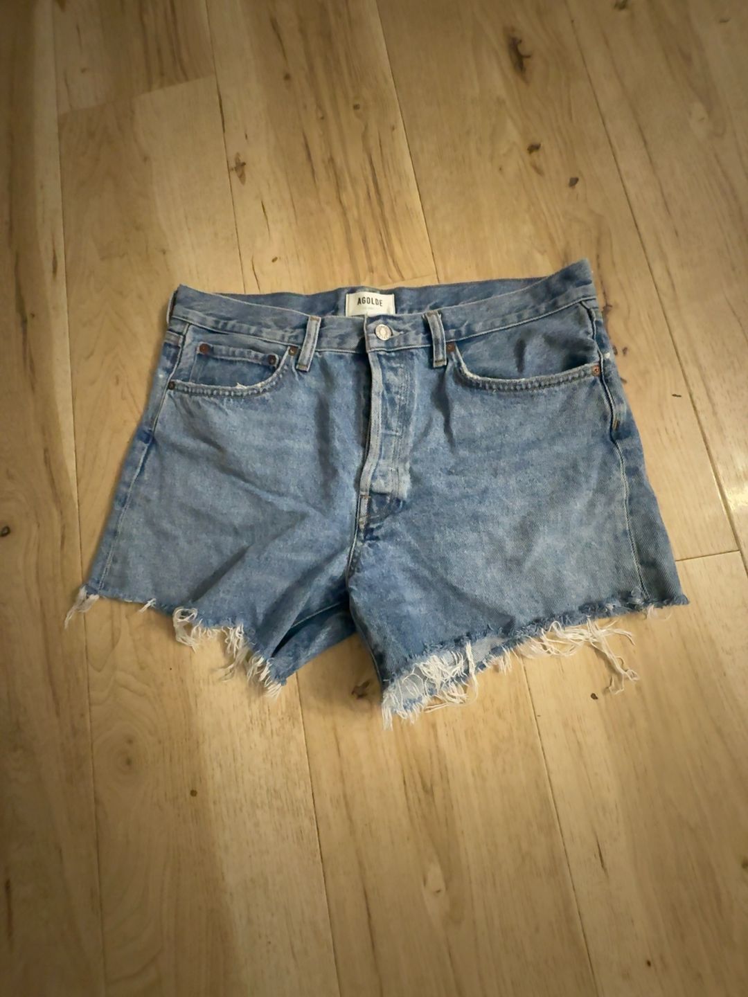 AGOLDE Parker Vintage Denim Shorts High Rise
