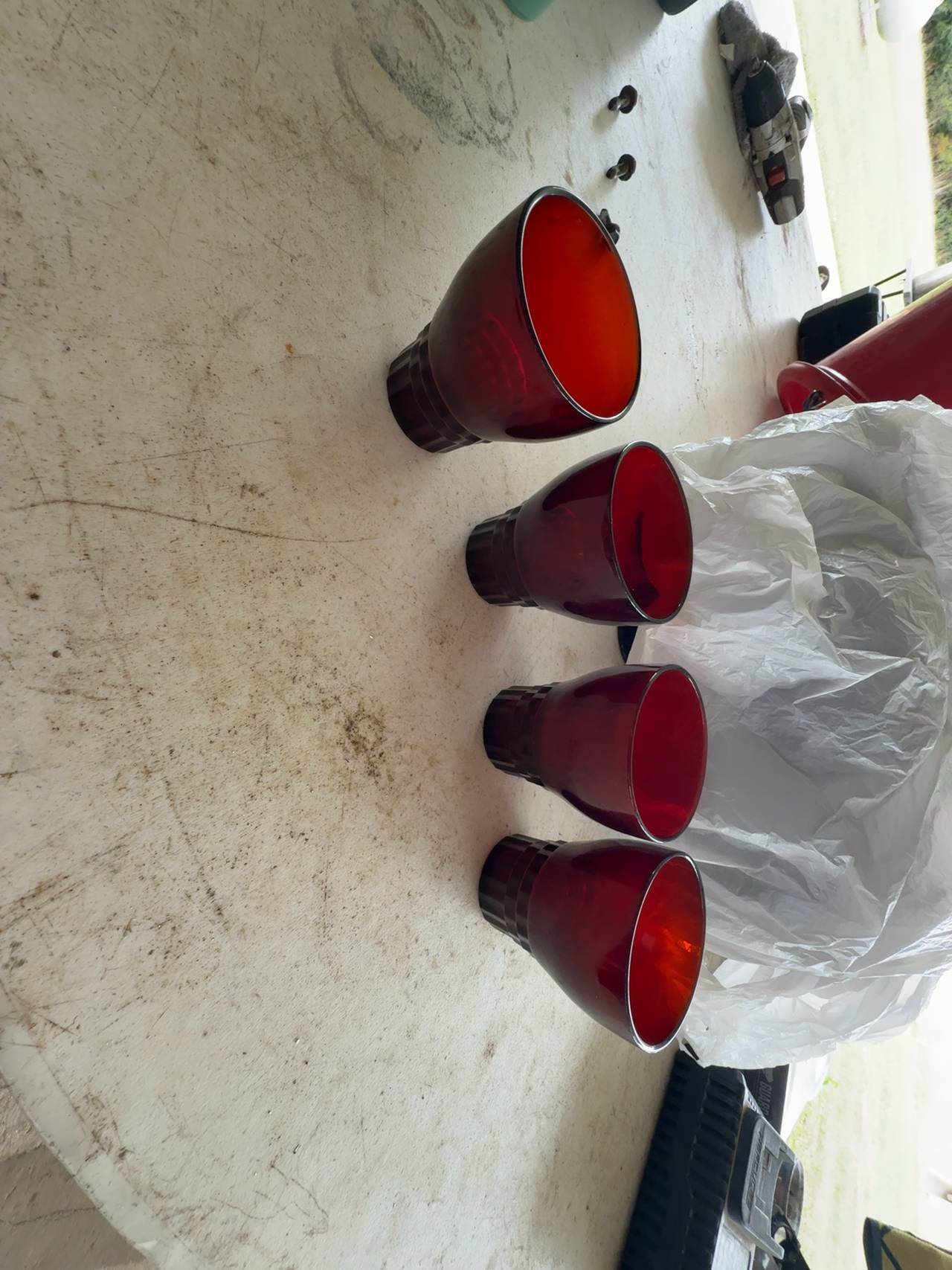 Viking Ruby Red Shot Glass Set (6 pcs)