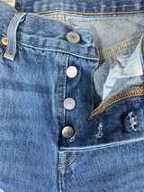 Levi’s Premium 501 ’90s Women’s Jeans W23 L32 Distressed Sketch Artist - Image 6