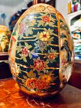 $70 OBO - Large Vintage Asian Satsuma Ceramic Egg - Image 3