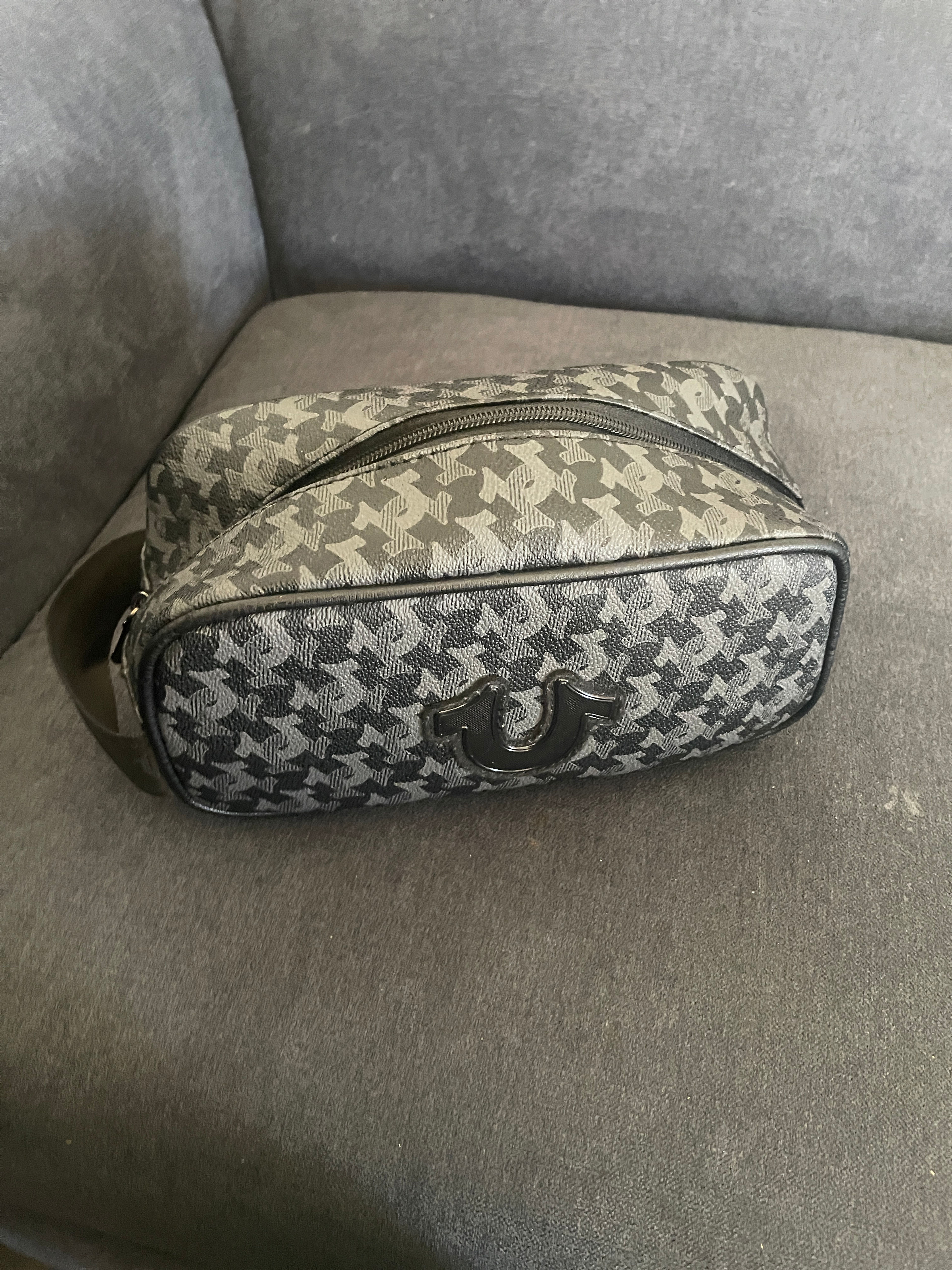 True Religion Monogram Toiletry Bag