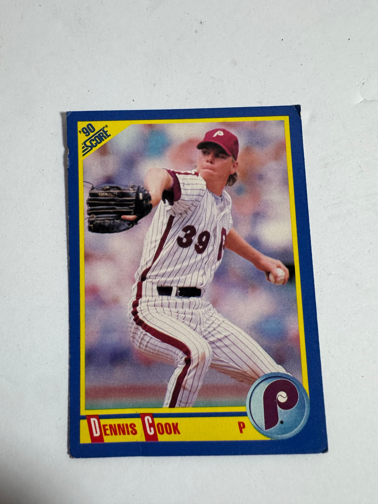 1990 Score Dennis Cook Baseball Card