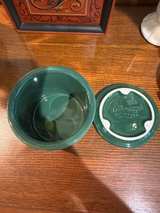 Longaberger Pottery Heritage Green Crock with Lid - Image 4