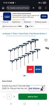 Kobalt 14-Piece T-Handle Hex Key Set (SAE/Metric) - Image 8